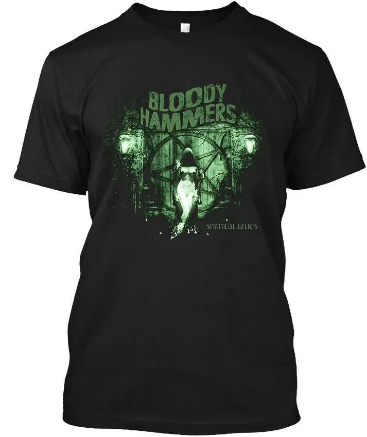 NWT Bloody Hammers Spiritual Relics American Logo Black T shirt Size S to 2XL