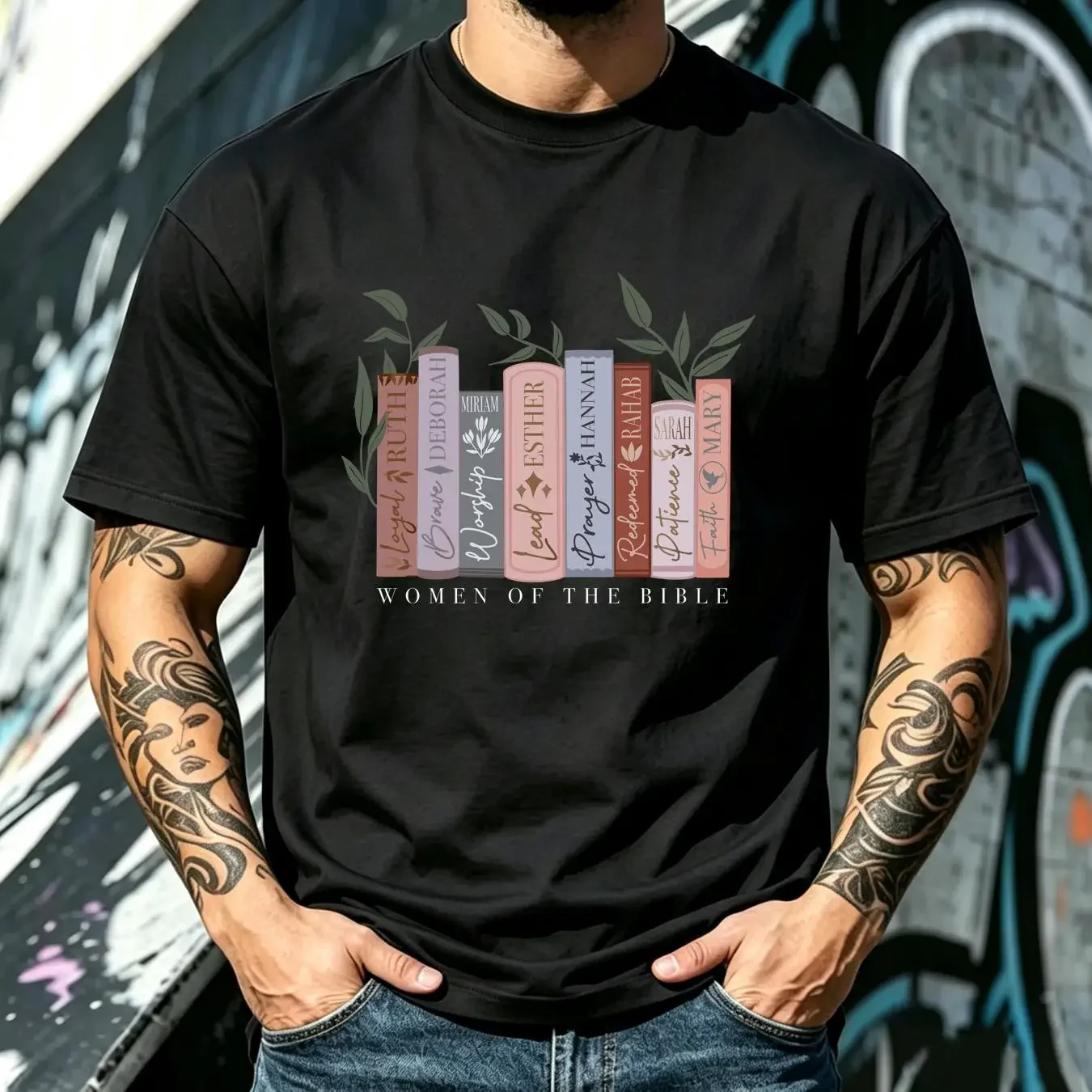 washed T Shirt Women of the Bible Womens Faith Study Christian Prayer Apparel Religion long or short sleeves vintage Washed