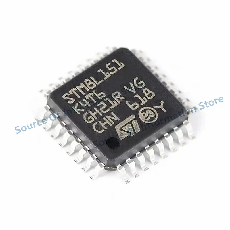 Microcontroller MCU Chip, STM8L151K4T6, LQFP-32, 8-bit, 100% New