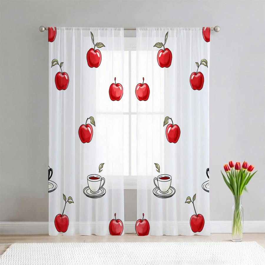 2PCS Cortina Transparente com - Home Office Minimalist avaliação e preço