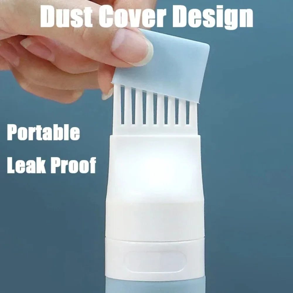 38/60/80ml Hair Dye Applicator Brush Bottles Silicone Hairdressing Refillable Bottles With Comb Makeup Tool Shampoo Container