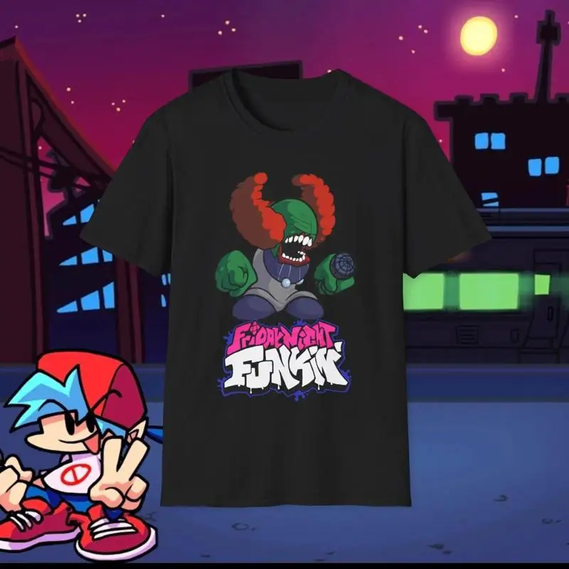 Tricky The Clown Friday Night Funkin Green Red Outfit T-Shirt