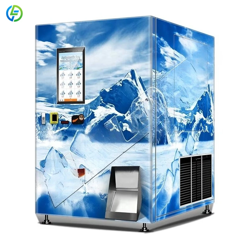 Fornecedor de Máquinas de Venda Automática Personalizadas, Máquina de Venda Automática de Cubos de Gelo, Máquina Comercial Automática de Venda de Gelo