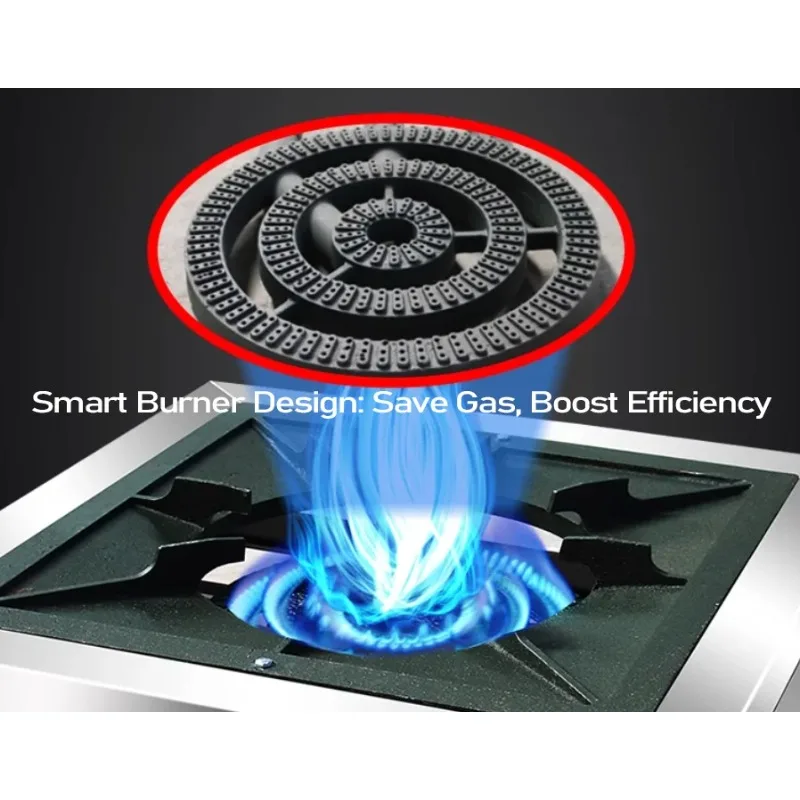 Hot Sale Commercial Blue Flame Best Flame Gas Stove Stand Wok Cooker Propane Gas Range