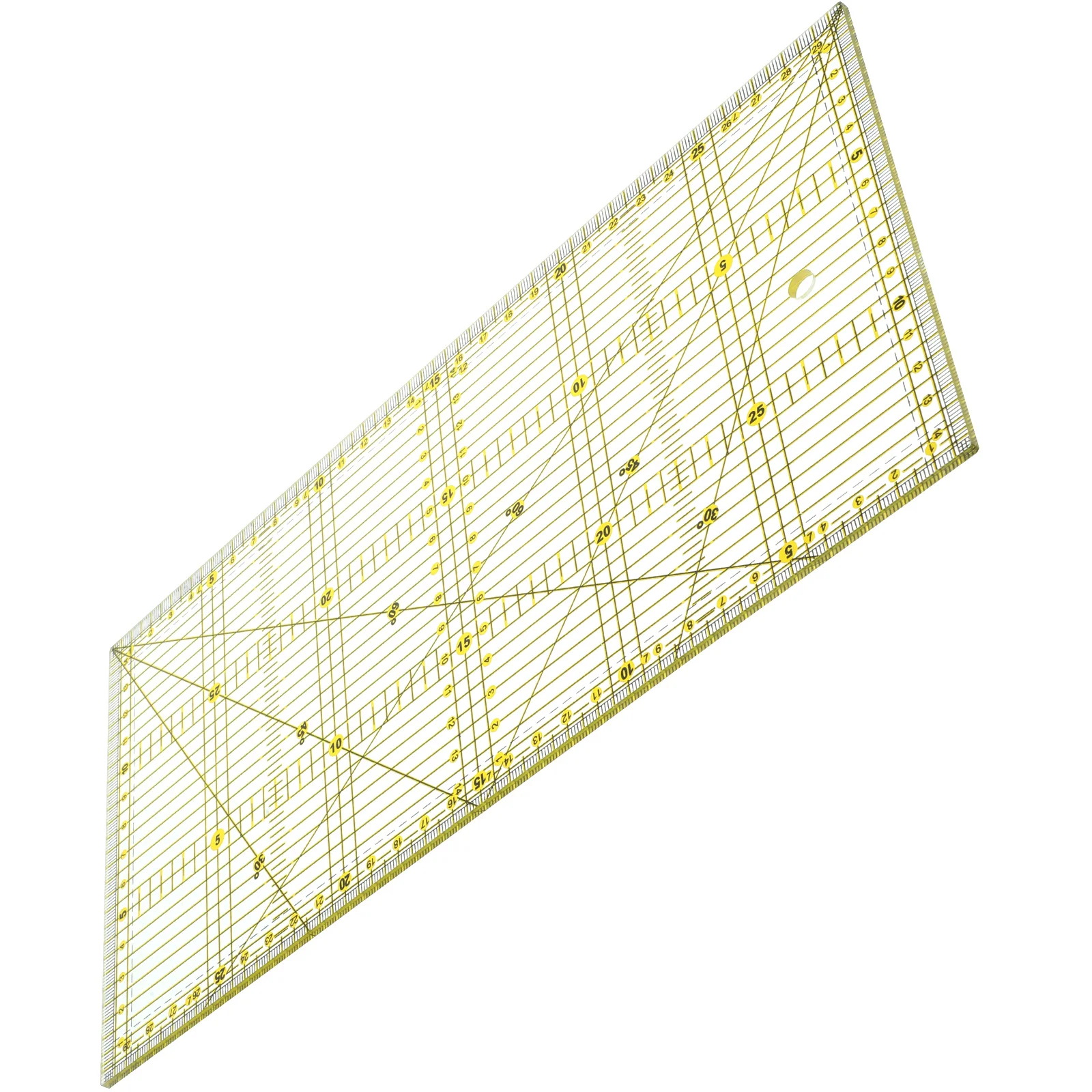 

Quilt Master Cutting Ruler Unique Angle System Sewing Crafting Projects Acrylic Quilters Patchwork Non Slip Double