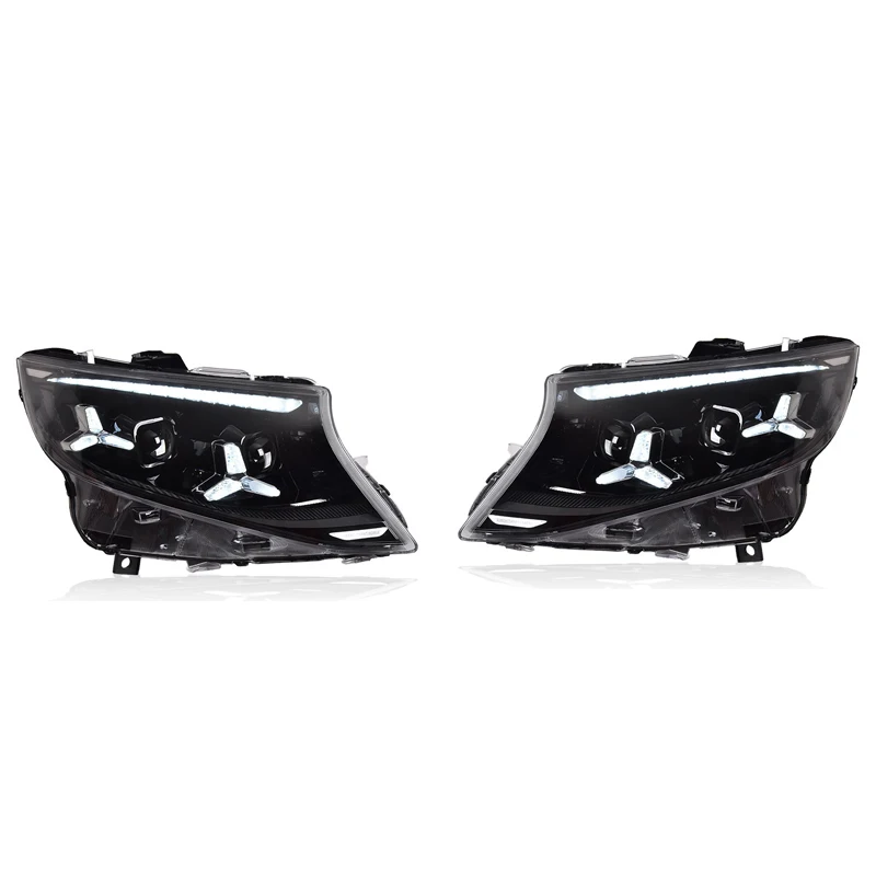 Auto-accessoires auto voor Benz Vito W447 koplamp 2016-2025 upgrade gemodificeerd naar nieuwe DRL dynamische richtingaanwijzer LED koplamp