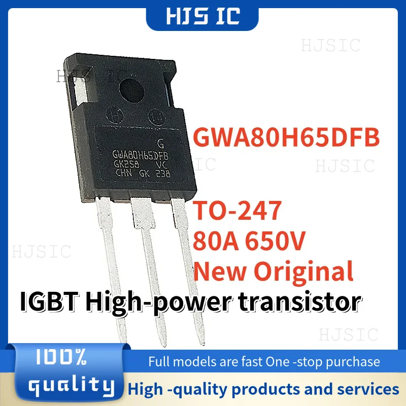 5PCS 100% NEW Original GWA80H65DFB GWA80H65 TO-247 80A 650V IGBT High-power transistor Best Quality In Stock