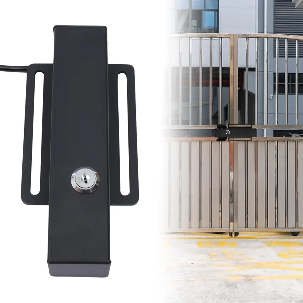 Automatic Electric Gate Lock 12-24V Three Rolling Teeth Single Double Gate Operator System Device Safe Security Gate Lock