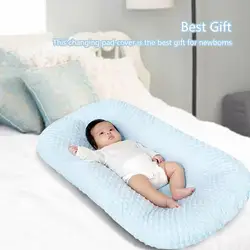 Baby Luier Aankleedkussen 74X45Cm Draagbare Elastische Baby Pasgeborenen Baby Gebreide Shift Cover Voor Bed Baby Nest