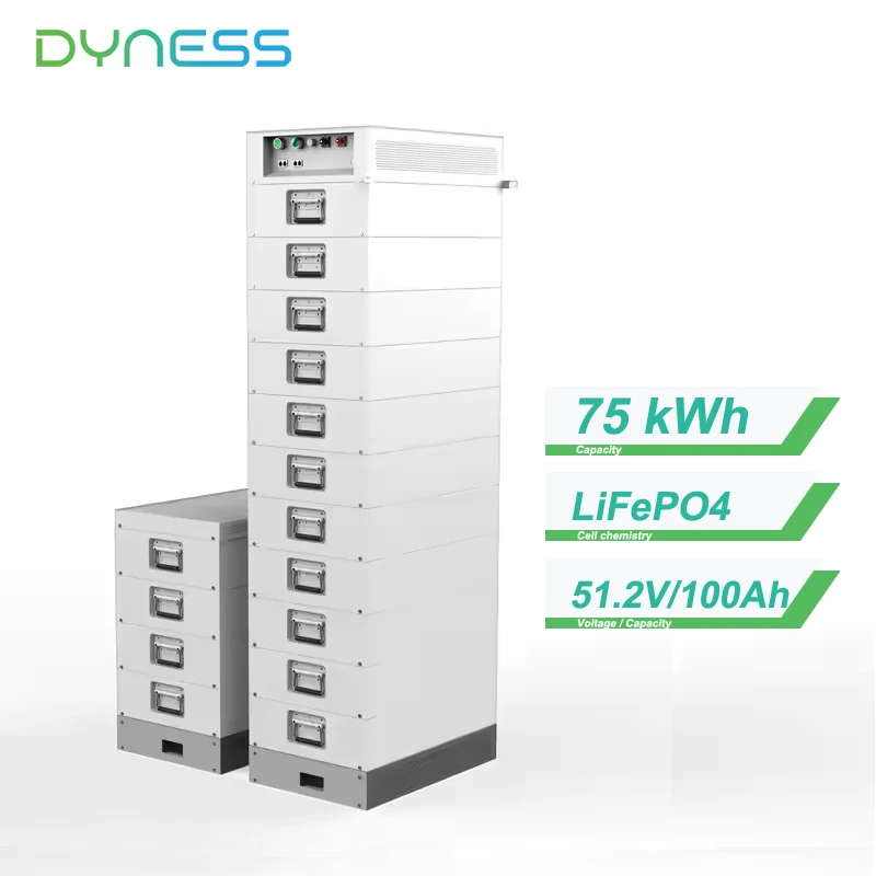 بطارية TLF Dyness Stack100 LiFePO4 51.2V 100Ah HV نوع المكدس لتخزين الطاقة المنزلية/الصناعية 15kWh 20kWh 30kWh 75kWh 150kWh