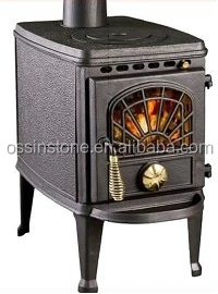 Cast Iron Fireplace Type Wood Burning Stove for Cooking