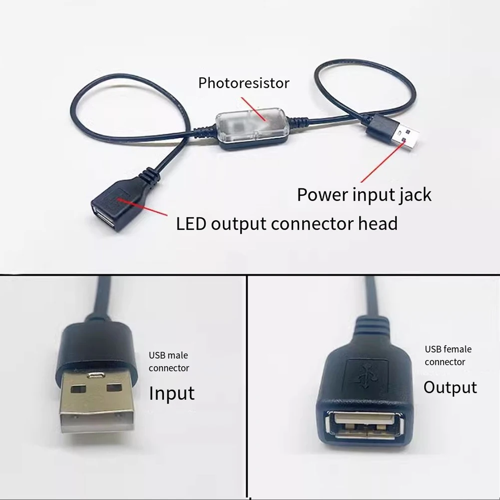 1 pçs interruptor do sensor de luz interruptor do sensor de controle DC3.7V-24V cabo usb para luzes de teto tira led peças da ferramenta elétrica