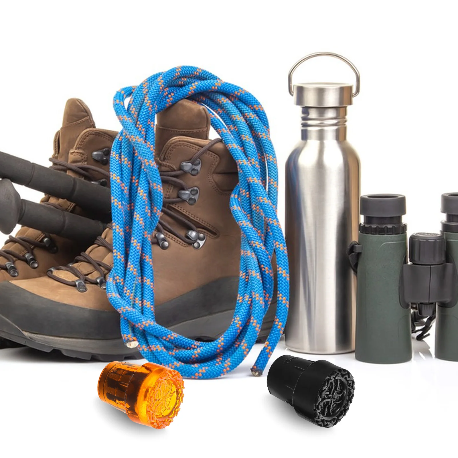 4 pezzi punte antiscivolo per bastoncini da trekking coperture di ricambio per escursionismo bastone da passeggio protezioni per i piedi della stampella punte della canna