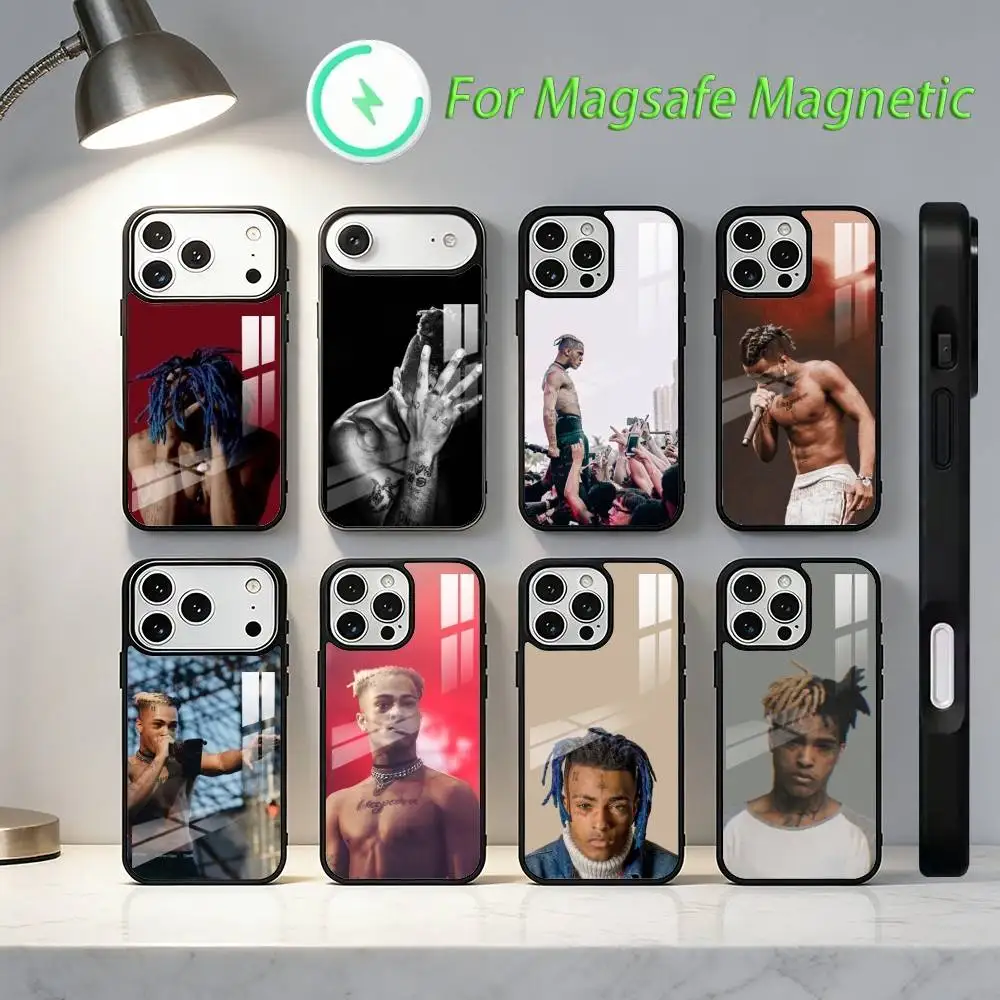 

R-Rapper X-XXXTentacionS Cool Phone Case For iPhone17,16,15,14,13,12,11,Plus,Pro,Max For Magsafe Wireless Charging cover