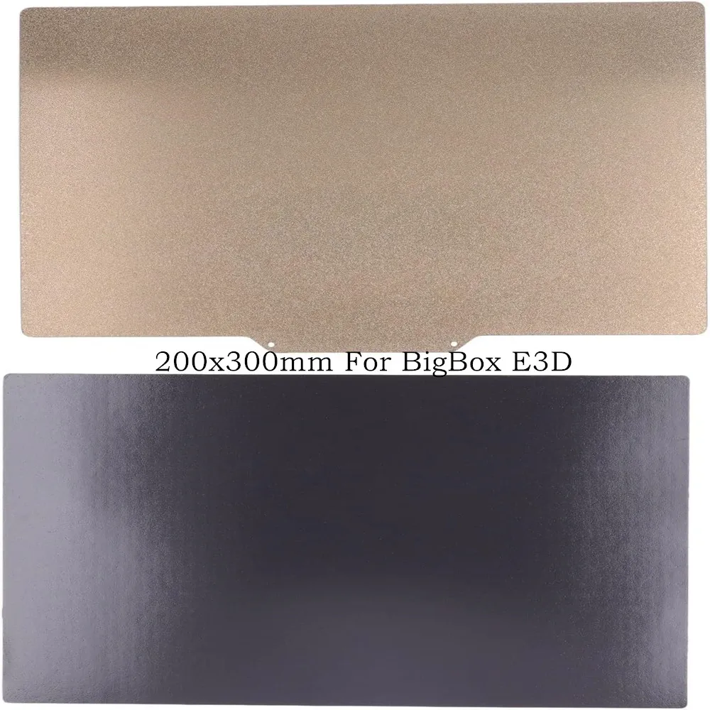 

200x300mm Double Sided Textured PEI Spring Steel Sheet Magnetic Flexible Build Plate for BigBox E3D 3D Printer Heated Bed