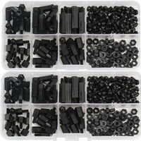 180pcs Standoff Spacer Nylon Standoff Pillar Kit Male to Female M3 Standoff Spacer Column Flat Head Plastic Spacing Screws Nuts