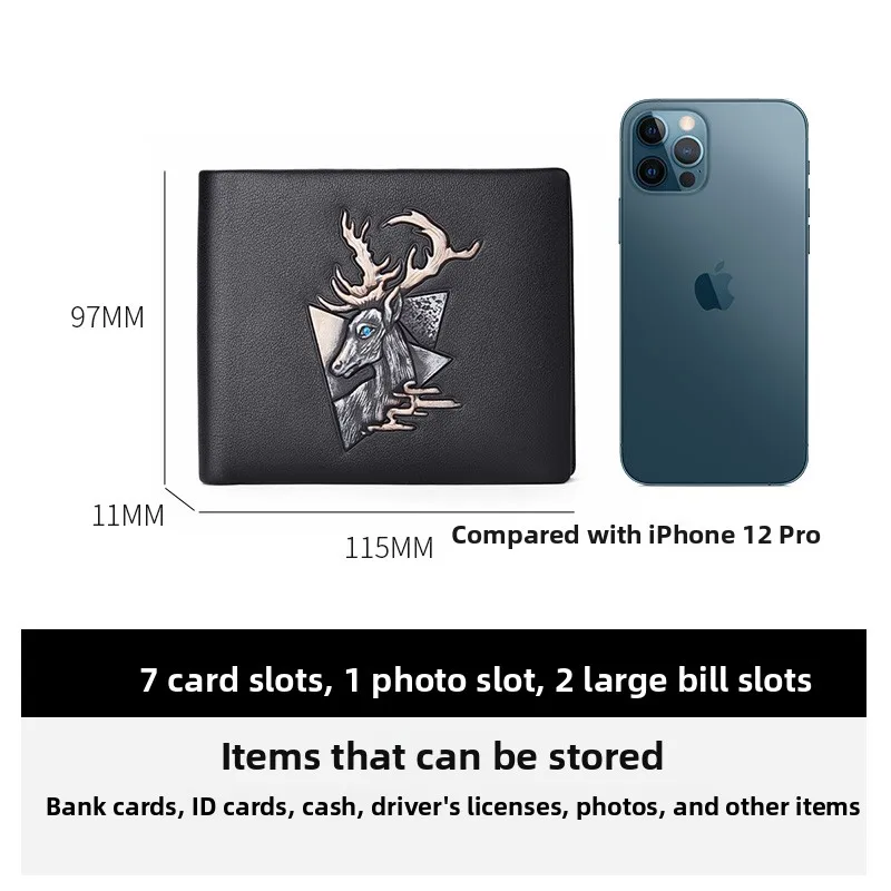 american-leather-wallet-men's-casual-handheld-bifold-ort-sle-busin-card-holder-leather-goods