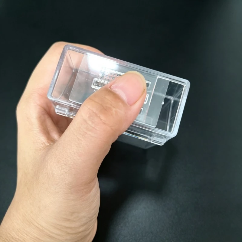 Transparent Plastic King Size Cigarette Case Portable Flip Open 20 Pieces Cigarette Box Anti‑Crush Smoking Accessory Container - view 2