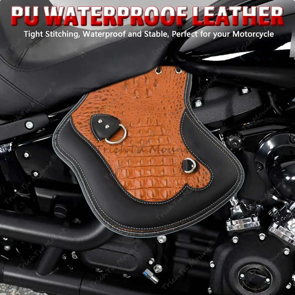 منحرف درع الحرارة من جلد البولي يوريثان للدراجات النارية لدراجة Harley Davidson Street Glide، Heritage Softail، Fat Boy، Tour Glide Universal