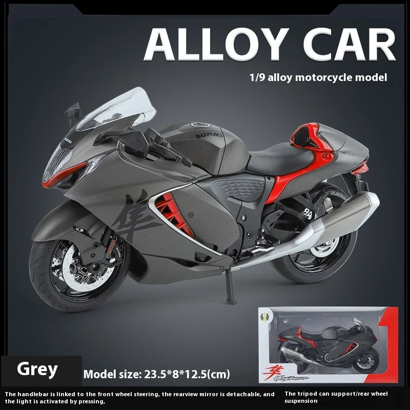 1:9 スズキ隼 GSX-1300R 合金オートバイダイキャストモデル Soung