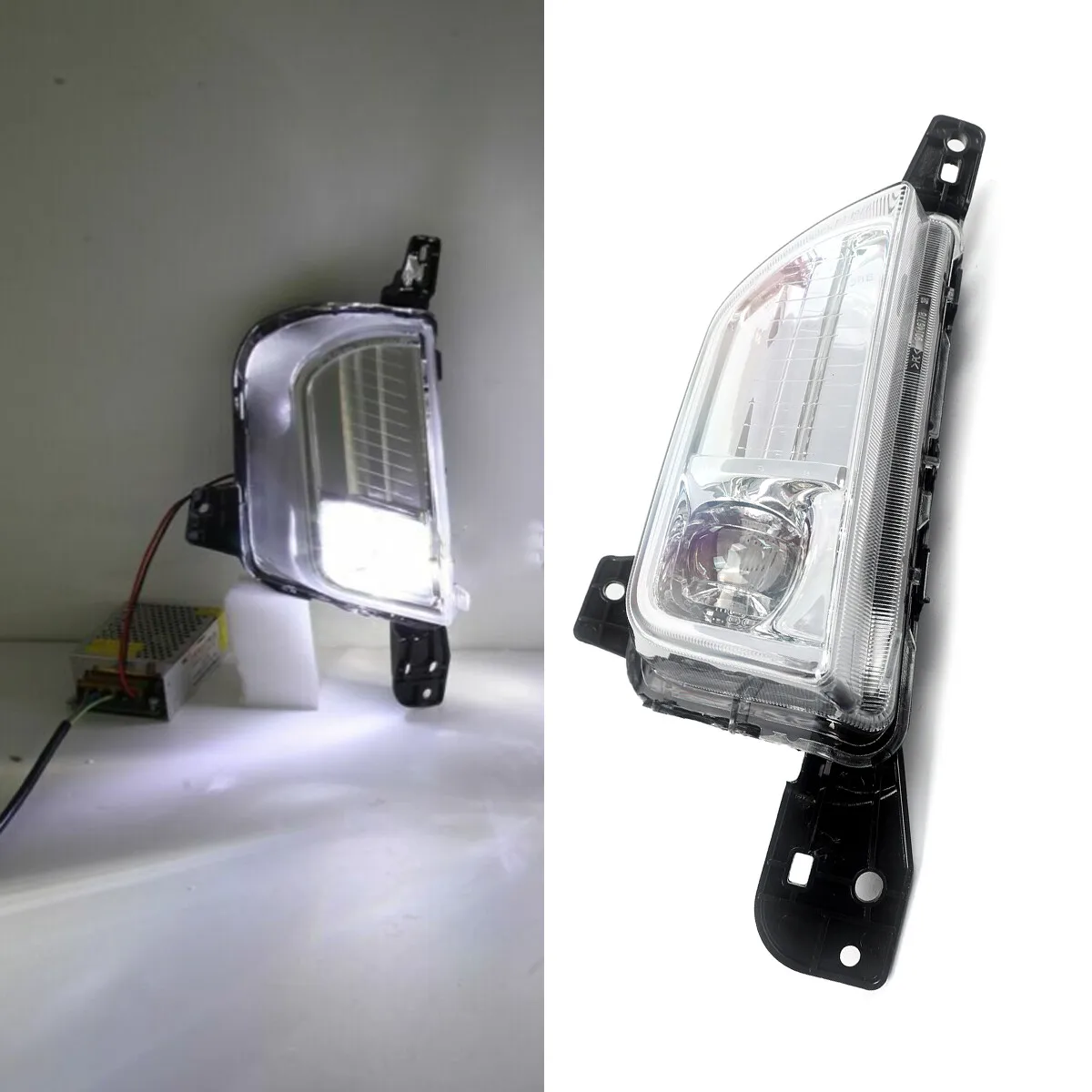 Right Fog Light For Ford Edge ST SEL Sport 4-Door LED 2019 2020 2021 2022 Front Bumper Fog Light DRL Lamp Right Passenger Side
