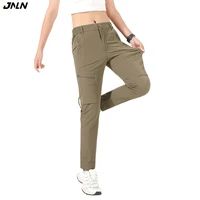 JNLN pantalones de senderismo para mujer, pantalones Cargo de verano impermeables elásticos en 4 direcciones, senderismo, escalada, Camping, deportes al aire libre, pantalones de montaña