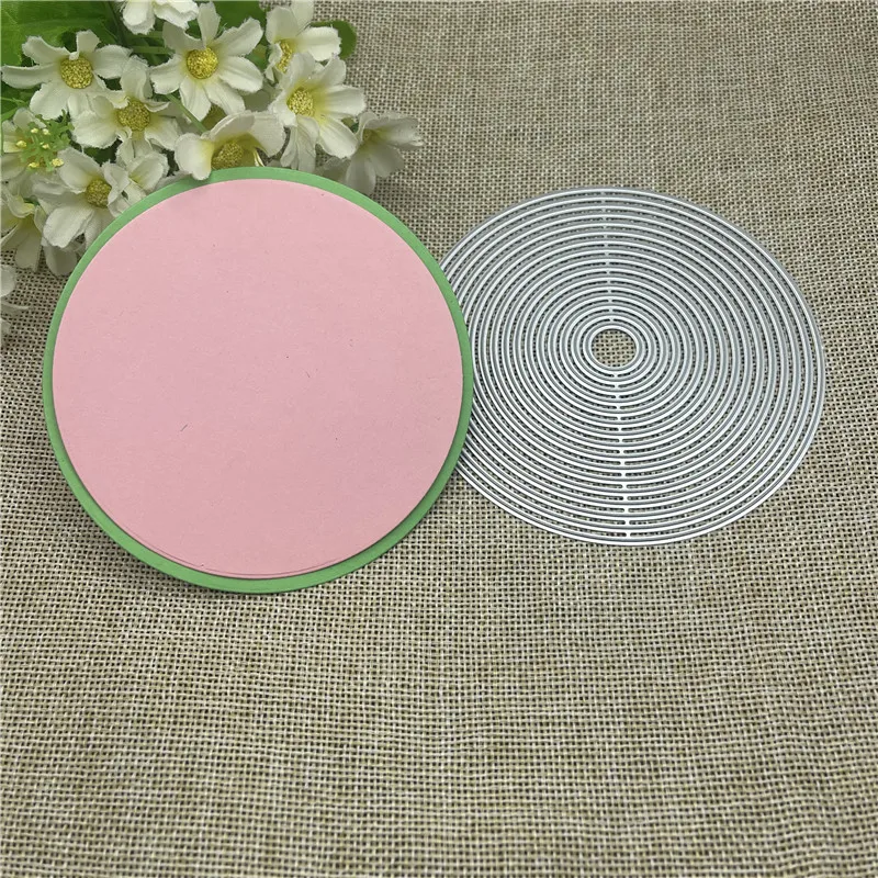 Circles Border frame Metal Cutting Dies Stencils For DIY Scrapbooking Decorative Embossing Handcraft Template