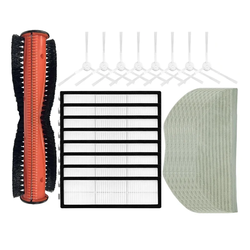Para Xiaomi Robot aspirador S10T STFCR01SZ Aspiradora Robótica cepillo principal paño de mopa Cepillo Lateral filtro HEPA piezas Accesorios