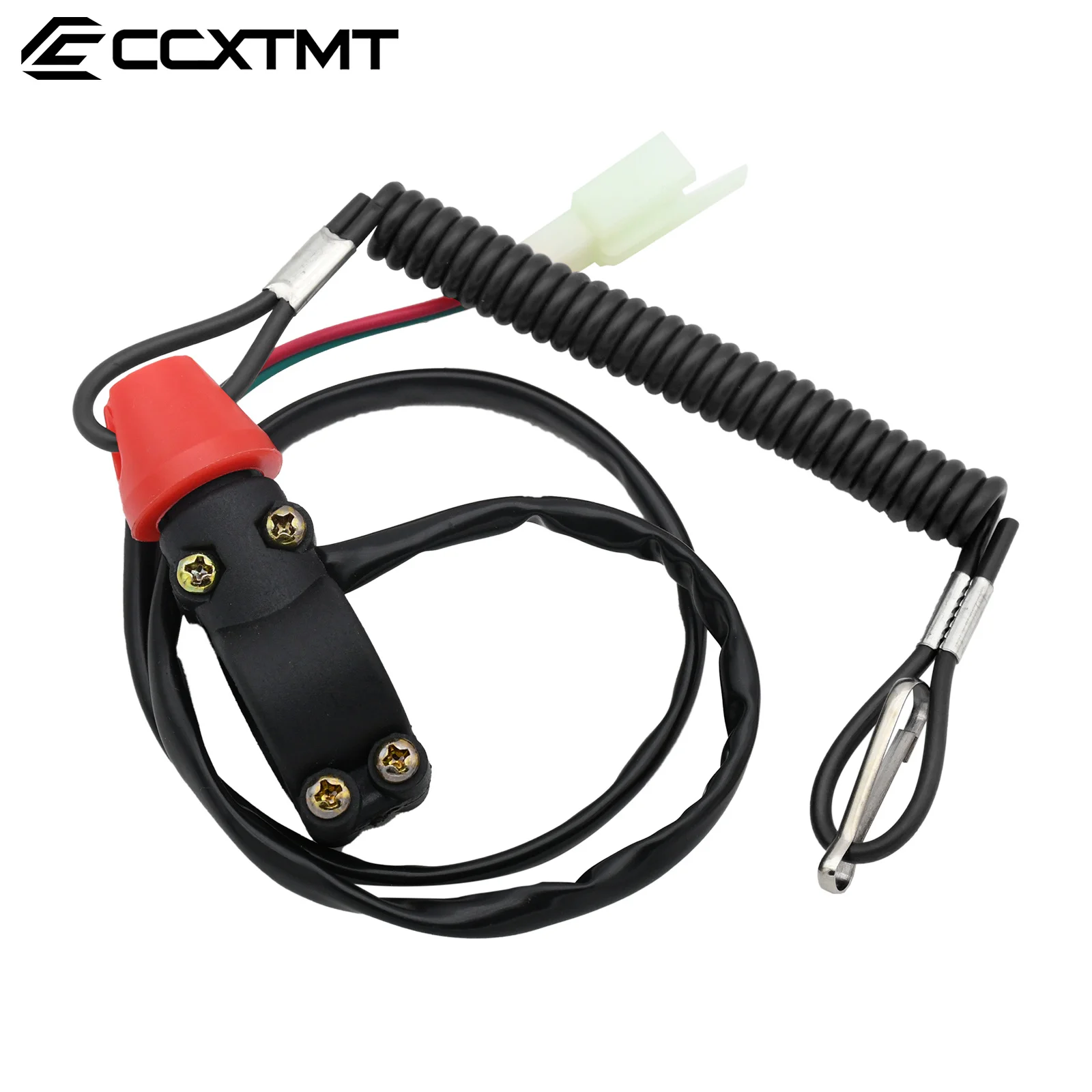 Motorcycle Scooter ATV Kill Stop Switch & Safety Tether Cord For 22mm Handlebar Quad Honda Yamaha Kawasaki KTM Suzuki Universal