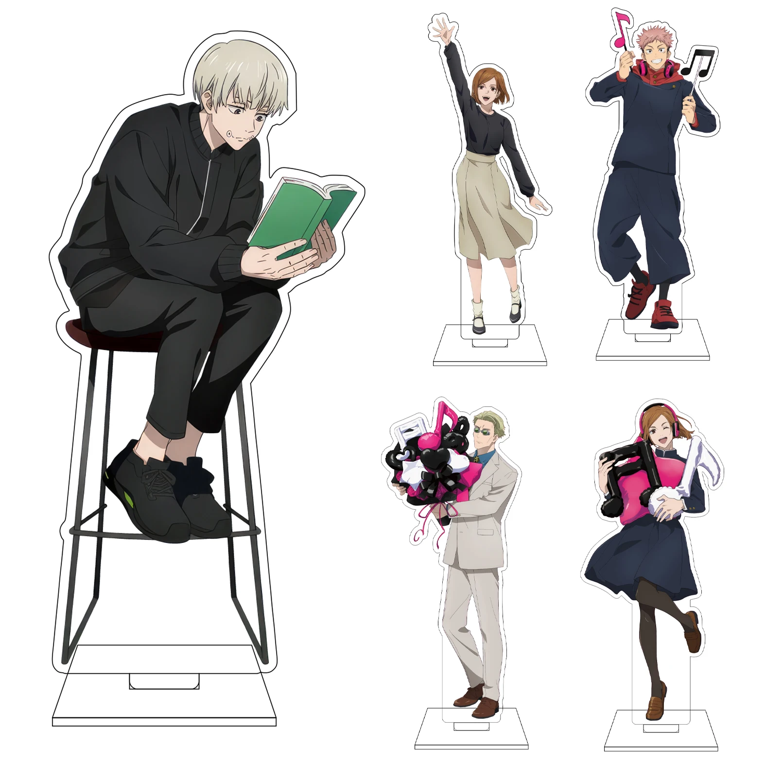 16CM Anime Jujutsu Kaisen Cosplay Acryl-Figur Standplatte Fushiguro Tsumiki Zenin Maki Choso Ornamente Geschenke