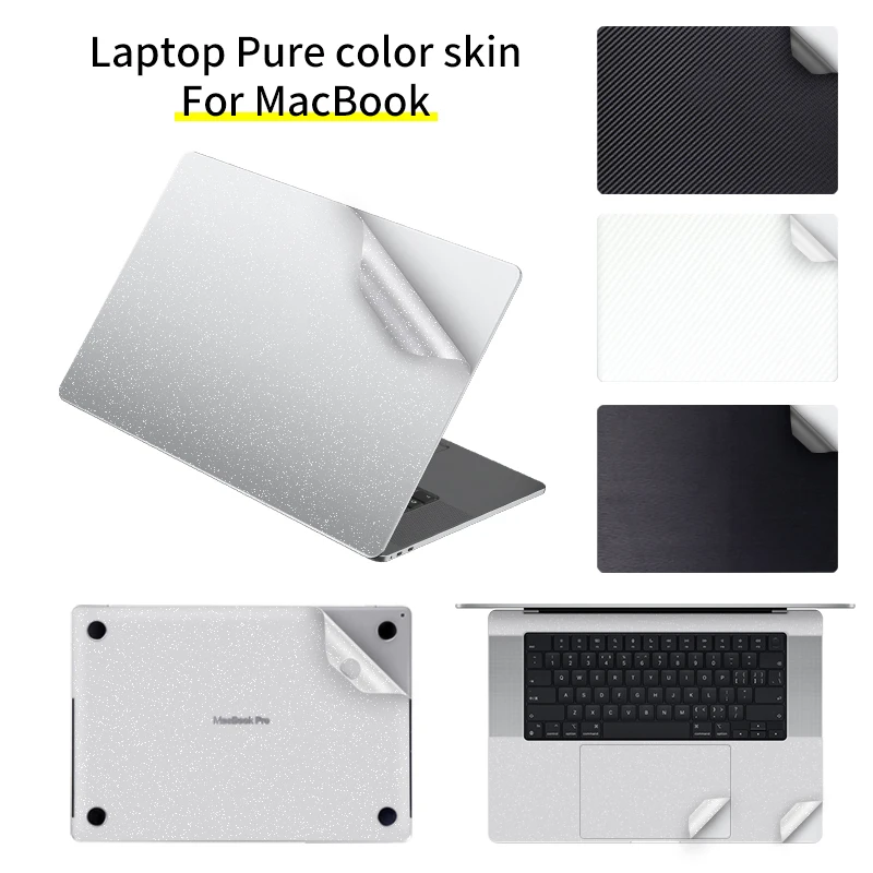 

laptop Skin sticker for 2023 Macbook Air15 air13.6 m2 A2681 Solid color Protective Notebook Cover Vinyl Skins pro13.3 M1 A2338