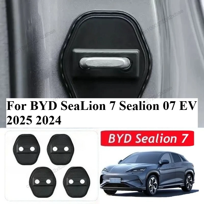 

Защитный чехол для дверного замка автомобиля, силиконовый амортизатор, защитный рукав, аксессуары для BYD SeaLion 7 Sealion 07 EV 2025 2024