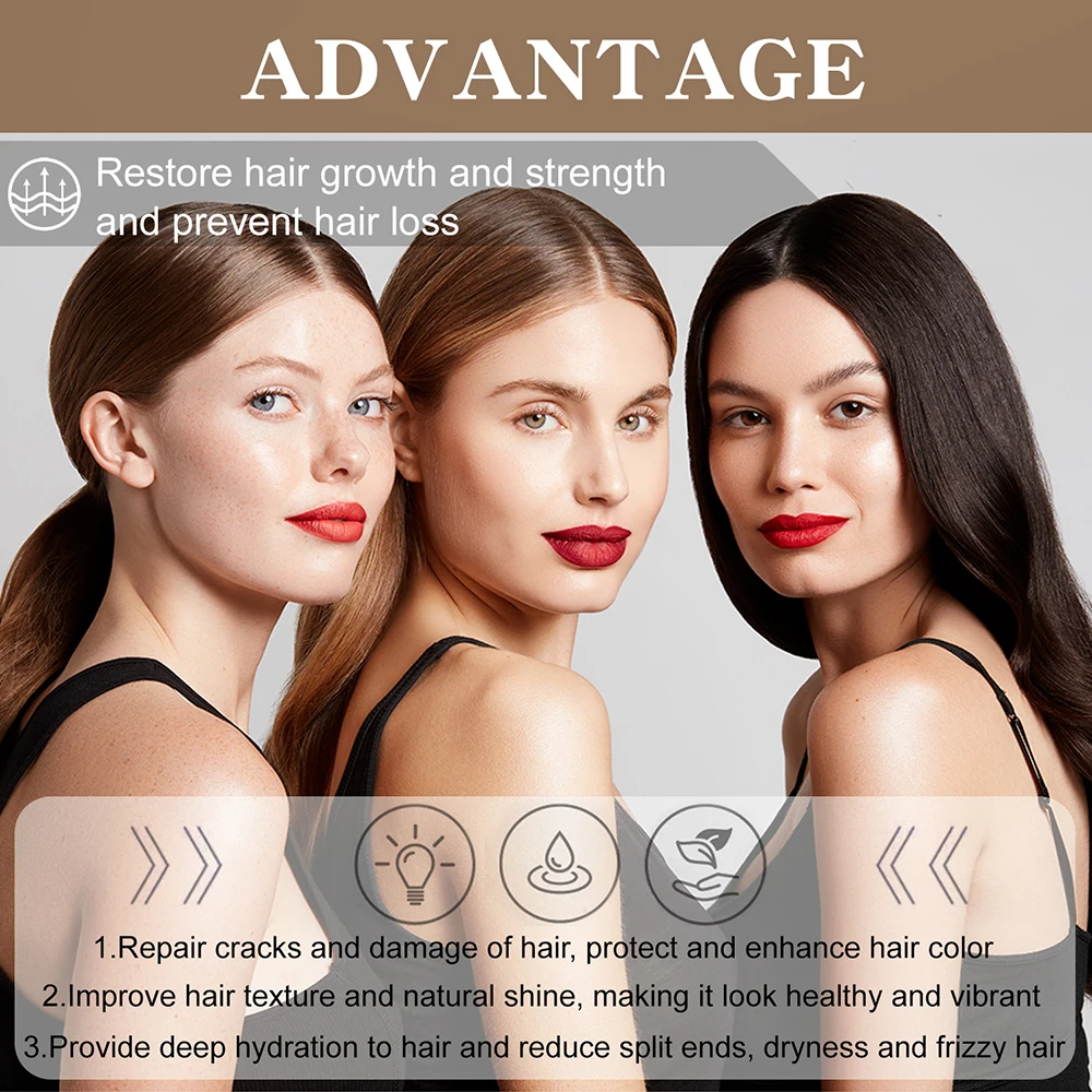 زيت البتانا بلسم الشعر الطبيعي تغذي إصلاح التالف تعزيز الجذور المضادة للكسر علاج الشعر السلس زيت طبيعي