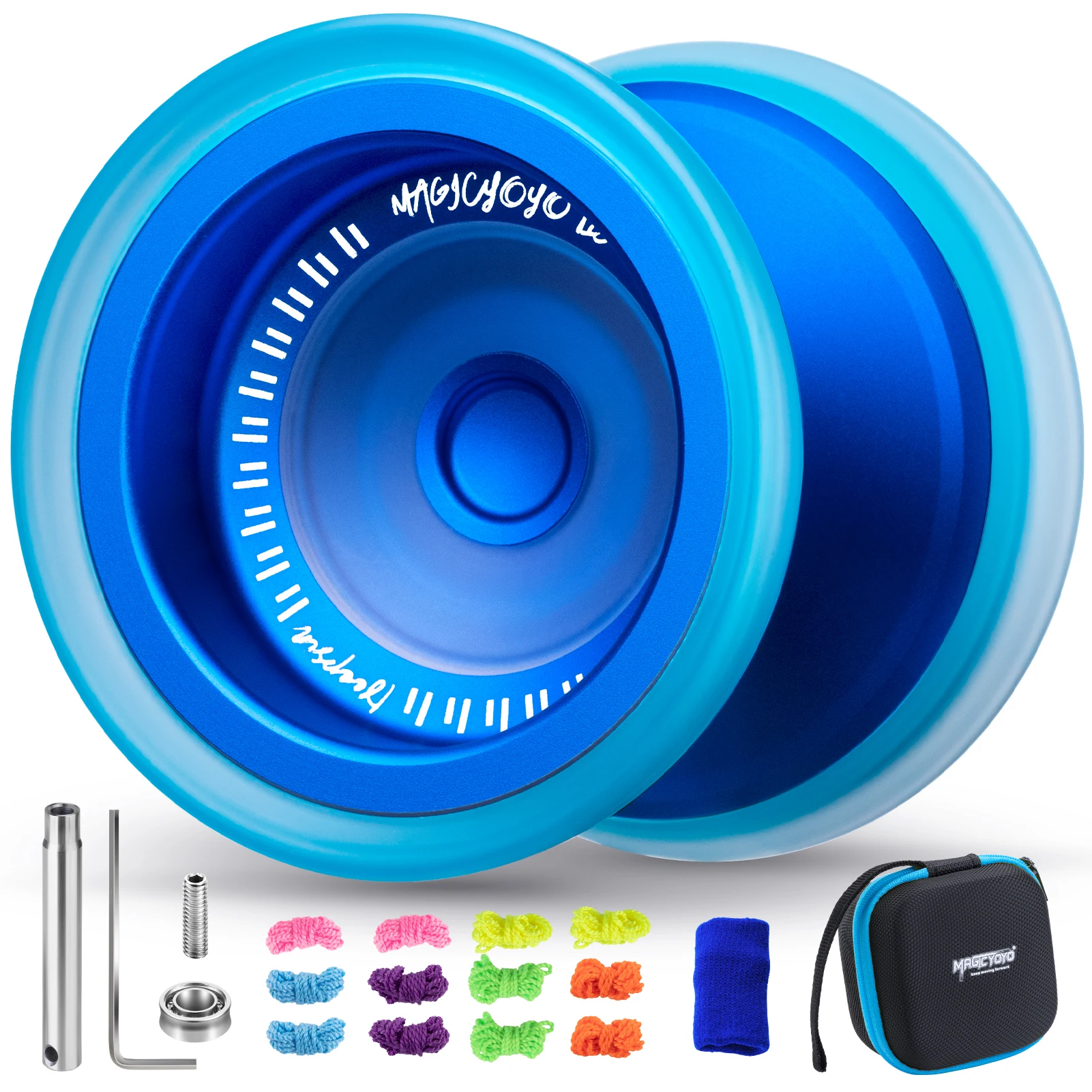 MAGICYOYO V13 DEEPSPIN Bi-Material Yoyo dla dzieci w wieku 8-12 lat i dorosłych, profesjonalne Yoyo o podwójnym przeznaczeniu dla wszystkich poziomów umiejętności, Trick Yo