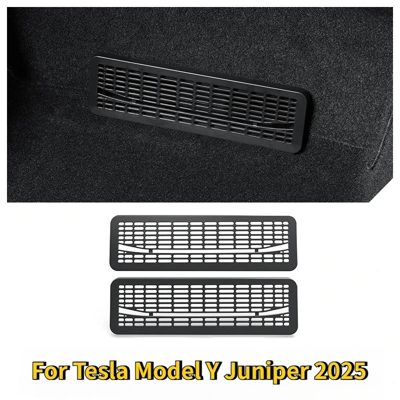 For Tesla Model Y Juniper 2025 2026 Under Seat Air Outlet Protection Cover Net Rear Air Conditioning Outlet Mesh Accessories