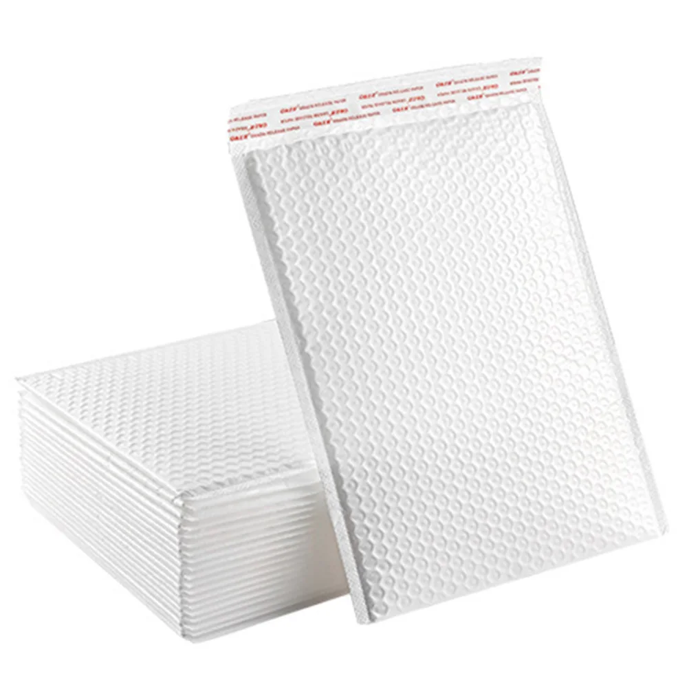 

50 Pcs Pearl Film Bubble Bag Plastic Envelopes with Closure Small Mailers Covers Packaging Bags
