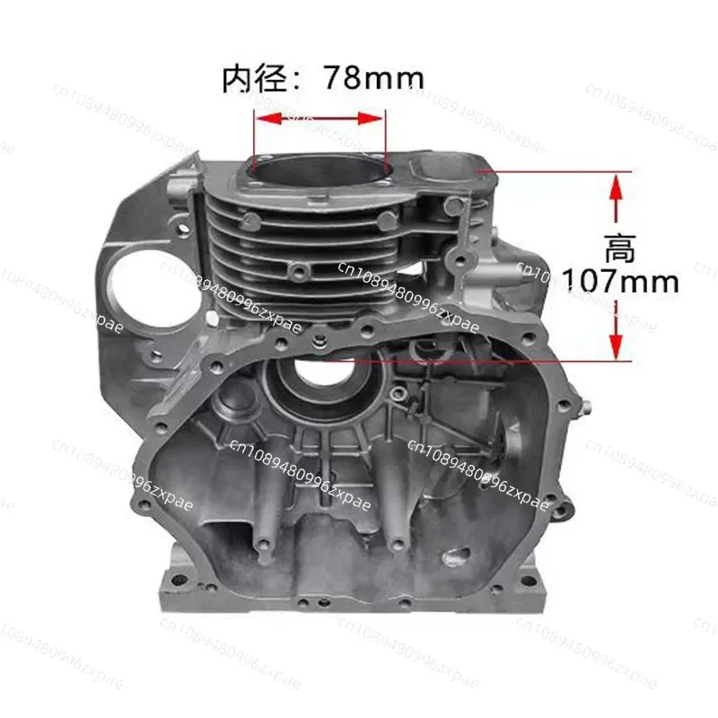 Air-Cooled Diesel Engine Parts for Micro Tiller 173 178 186 188 192 195F Crankcase Cylinder Block Housing Kit