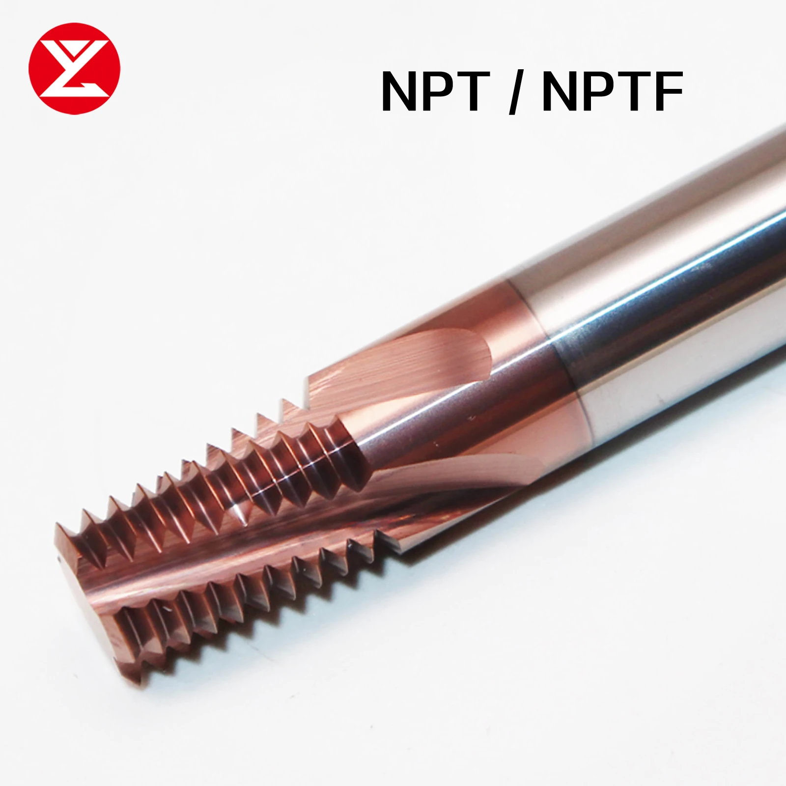 HRC68 Solid Carbide NPT NPTF Full Teeth Thread Milling Cutter tools Tungsten Steel End Mill Machining For Steel