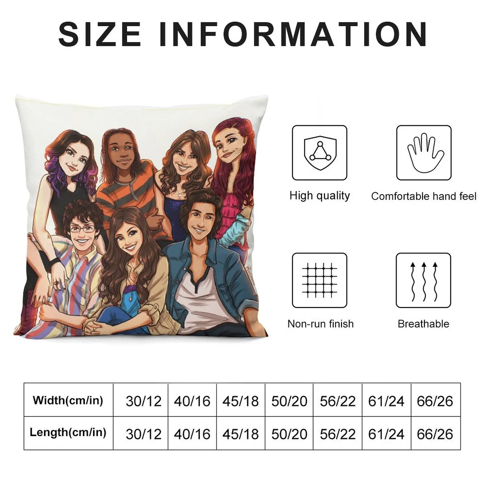 Victorious Cast Throw Pillow Decorative Cushions For Living Room Pillow Case Decorative Sofa Cushions pillow