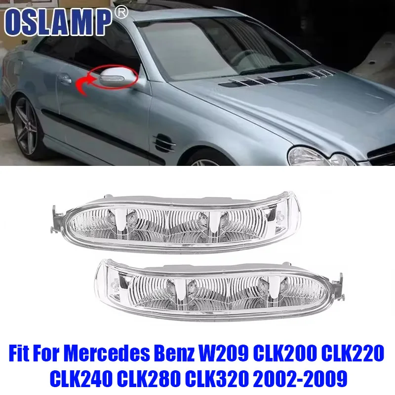 For Benz Led Light Left Right Rear View Mirror Turn Signal Lamp Fit For Mercedes Benz W209 CLK200 CLK220 CLK240 CLK280 CLK320