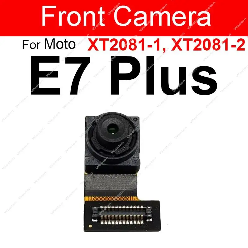 Back Frontal Selfie Camera For Motorola MOTO E7 E7Plus E7 Power E7i Power Rear Front Facing Camera Module Parts