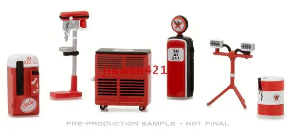 

1: 64 Texaco GL Muscle Shop Tools tool set Advanced Car Model Collectibles