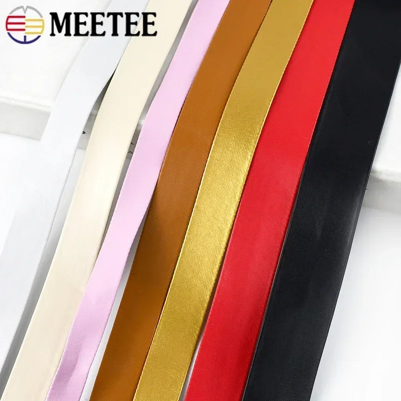 5Meters 5-50mm Flat PU Leather Strap Leathers Cord String Rope DIY Jewelry Findings Accessories Making Materials for Bracelets