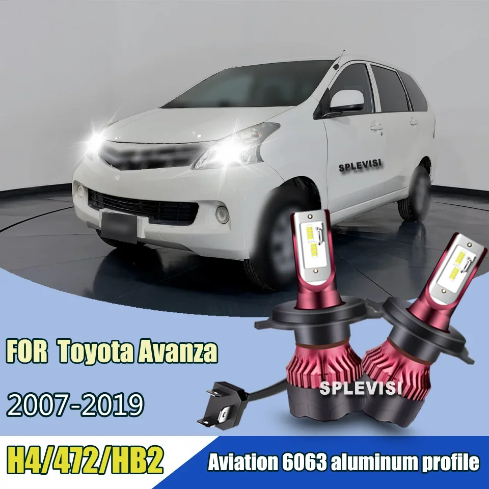 Faros LED H4 para Auto, Lámpara COB IP67 12V para Toyota Avanza 2019 2018 2017 2016 2015 2014 2013 2012 2011 2010 2009 2008 2007