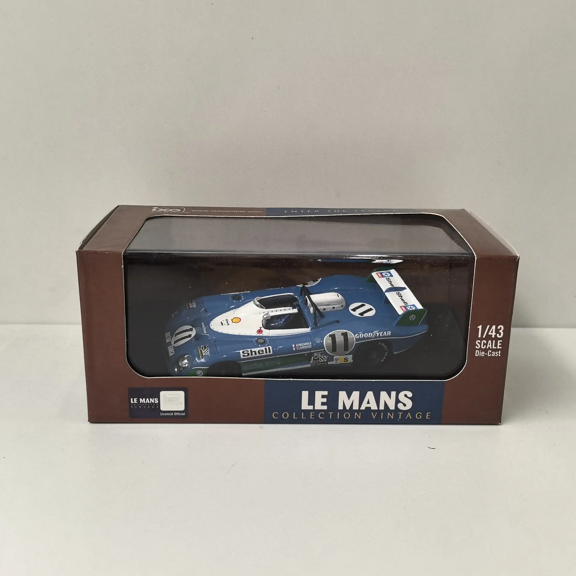 Modelo a Escala 1/43 de MATRA MS670B de Diecast IXO #   Modelo de Auto de Aleación 1B del Coche de Carreras de 24 Horas de Le Mans de 1973
