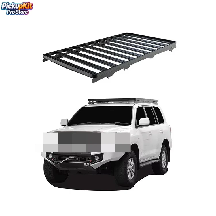 

Heavy-Duty Aluminum & Steel Off-Road Roof Rack for Land Cruiser LC200 Low Profile