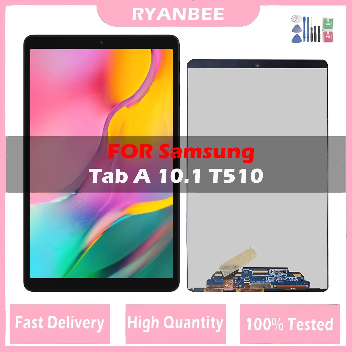 

ЖК-дисплей 10,1 дюйма для Samsung Galaxy Tab A 10,1 (2019) WIFI T515 T510 SM-T510 T510N, ЖК-дисплей с сенсорным экраном в сборе