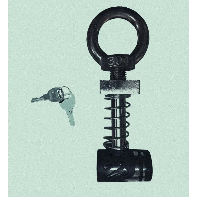 Concealed Trailer Hook Square Port Fastener Tail Trailer Hook Ball Head Arm Anti-Mute Pin Trailer Pin