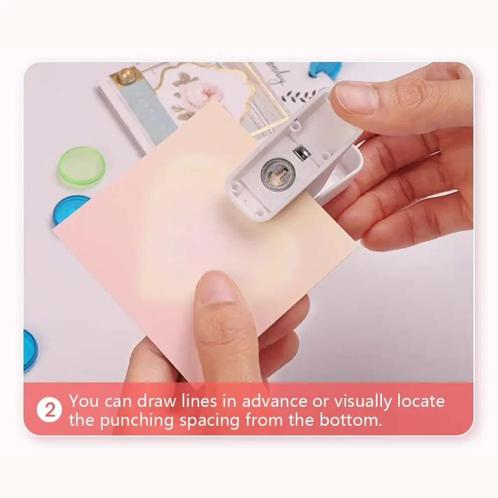 Single Hole Mushroom Hole Puncher DIY Scrapbooking Disc Ring Binding Cutter Handmade Loose-leaf Hole Puncher Students Gift