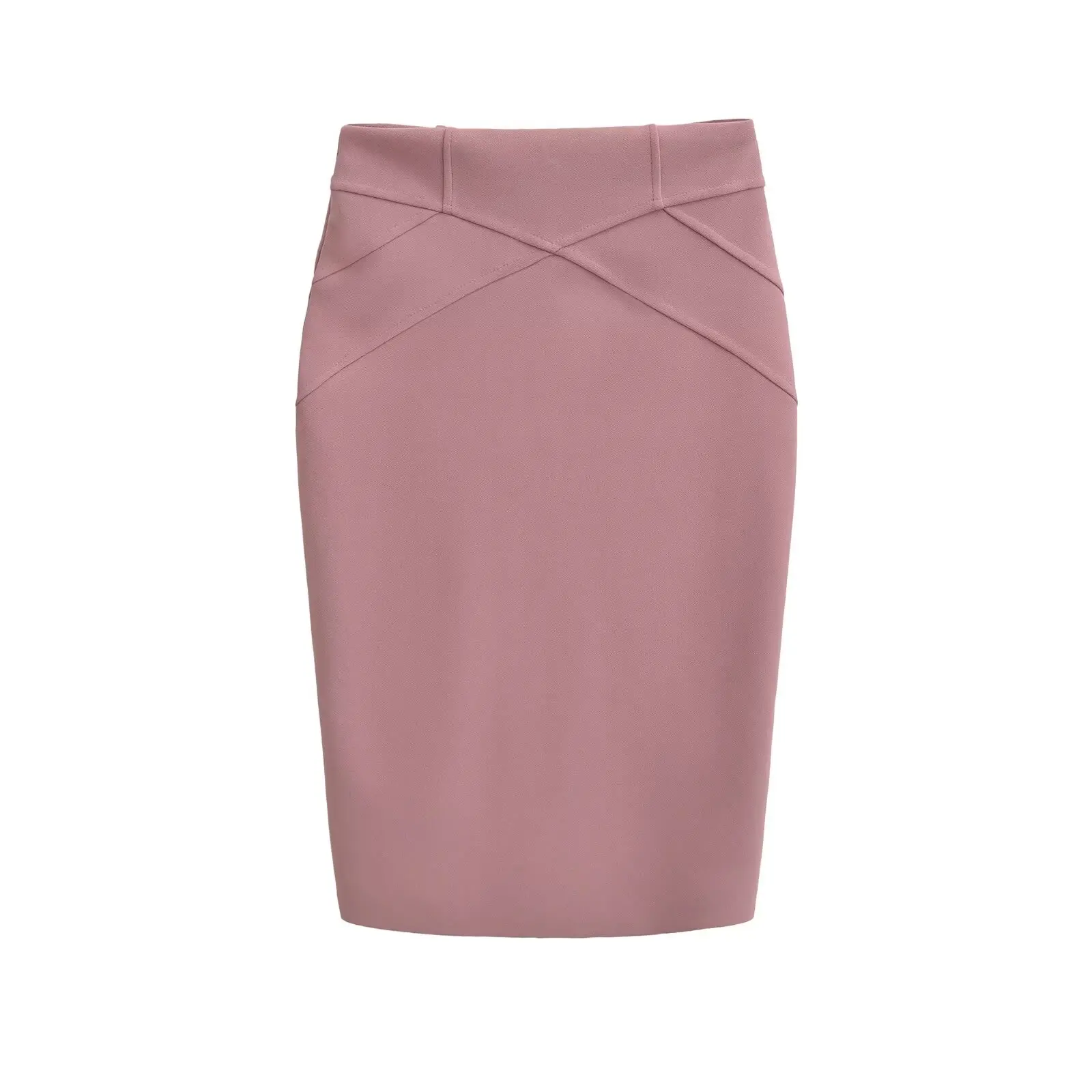 ارتفاع الخصر Bodycon تنورة المرأة Faionable تخفيف Sle مبطن الربط تنورة البوليستر النايلون سستة با افتتاح